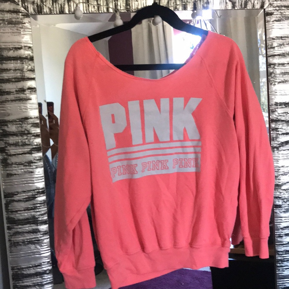PINK off the shoulder sweater